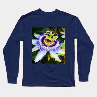 Purple Passionflower Long Sleeve T-Shirt